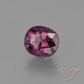 Espinélio Roxo escuro Natural 1.23ct, oval, VS