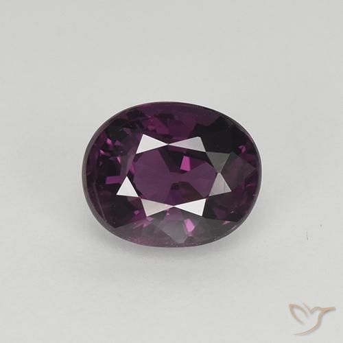 1.10ct Natural Framboesa Vermelho Roxo Espinélio, oval, VS