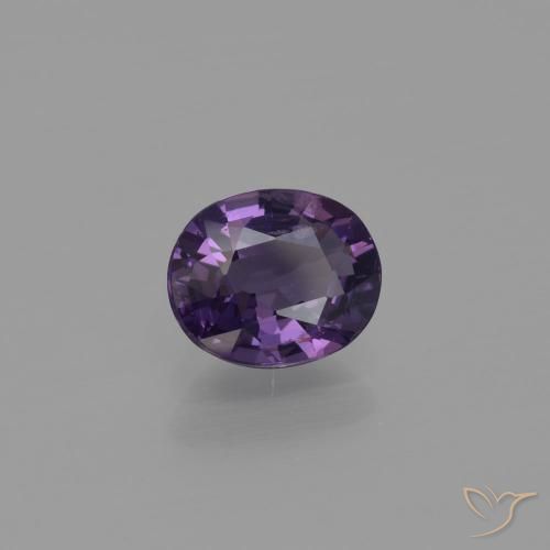 Espinélio uva violeta Natural 1.00ct, oval, VS-SI