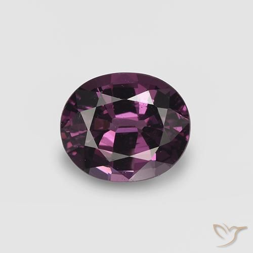 1.01ct Natural Framboesa Vermelho Roxo Espinélio, oval, VVS-VS