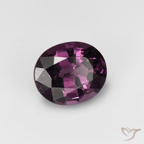 Espinélio Framboesa Vermelho Roxo Natural 1.01ct, oval, VVS-VS
