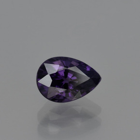 Espinélio Violeta escuro Natural 1.14ct, Formato de pêra, VVS