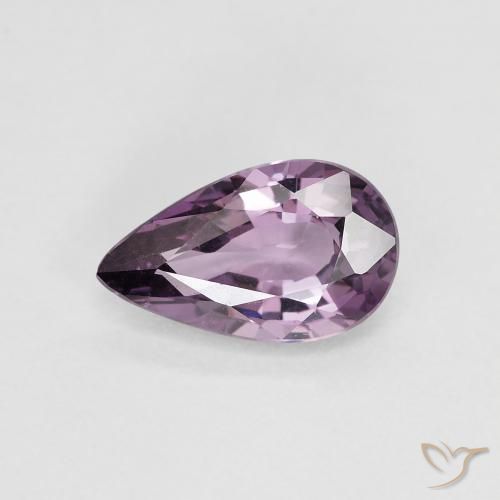 0.98ct Natural Violeta acinzentado Espinélio, Formato de pêra, VS