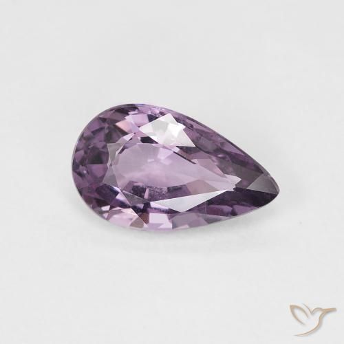 Espinélio Violeta acinzentado Natural 0.98ct, Formato de pêra, VS