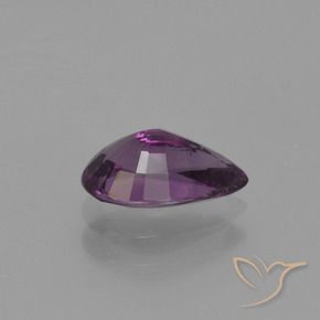 Espinélio Roxo escuro Natural 0.87ct, Formato de pêra, VS