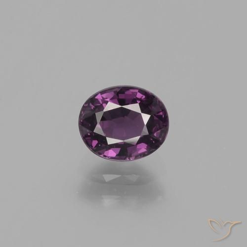 0.89ct Natural Roxo médio-escuro Espinélio, oval, VVS