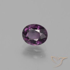 Espinélio Roxo médio-escuro Natural 0.89ct, oval, VVS
