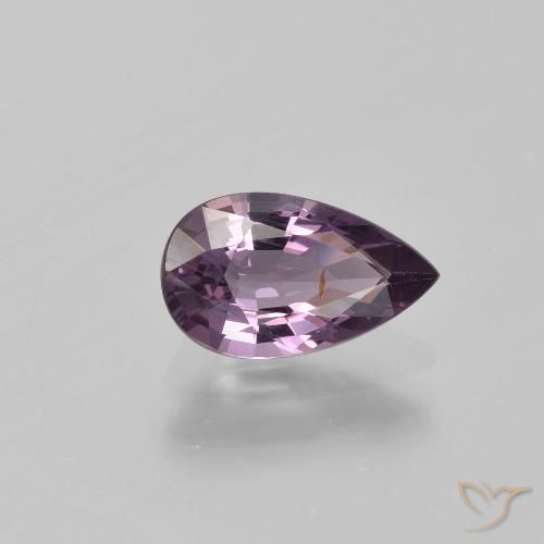 1.26ct Natural Violeta acinzentado Espinélio, Formato de pêra, VS-SI