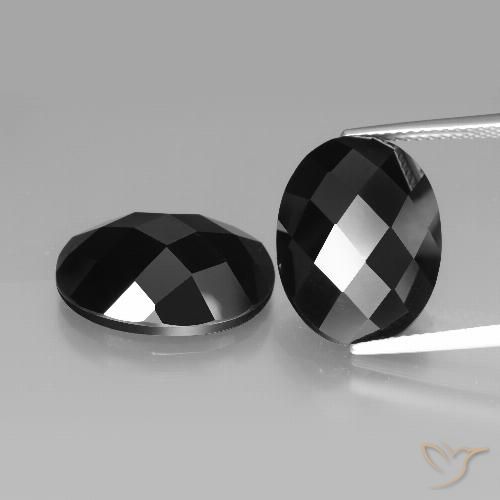 19.41ctw Natural Preto Espinélio, oval, Opaco