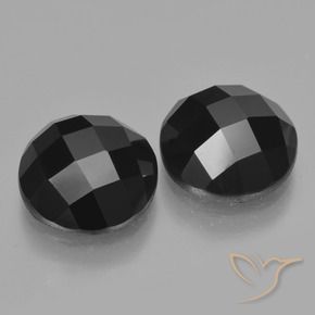 Pedras preciosas de Espinélio Preto natural de 9.40 ct, Redondo, Opaco