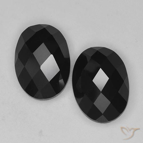 14.31ctw Natural Preto Espinélio, oval, Opaco