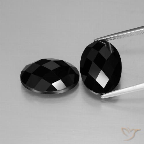 13.52ctw Natural Preto Espinélio, oval, Opaco