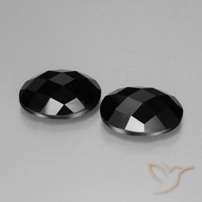 Pedras preciosas de Espinélio Preto natural de 13.52 ct, oval, Opaco