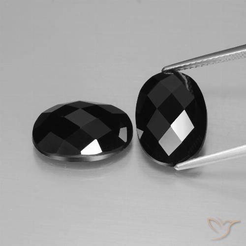 12.42ctw Natural Preto Espinélio, oval, Opaco