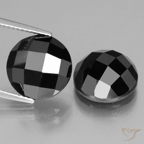 14.85ctw Natural Preto Espinélio, Redondo, Opaco
