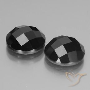 Pedras preciosas de Espinélio Preto natural de 14.23 ct, Redondo, Opaco