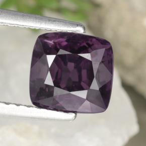 Espinélio roxo natural 2,00ct, almofada cortada, VVS-VS
