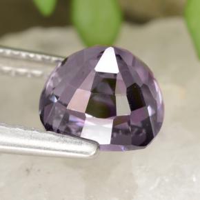 Espinélio violeta natural 1,93ct, almofada cortada, VS
