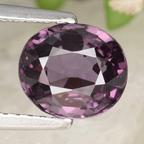 Espinélio roxo natural 2,03ct, corte oval, VVS-VS