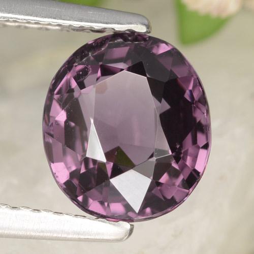 Espinélio roxo natural 2,03ct, corte oval, VVS-VS