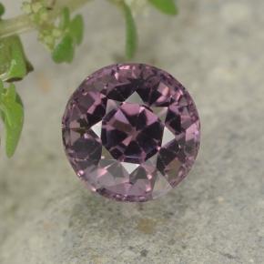 Espinélio roxo avermelhado natural 0,82ct, corte redondo, VVS-VS