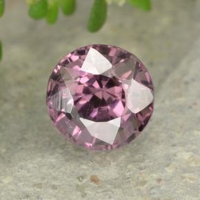 Espinélio roxo natural 0,73ct, corte redondo, VVS-VS