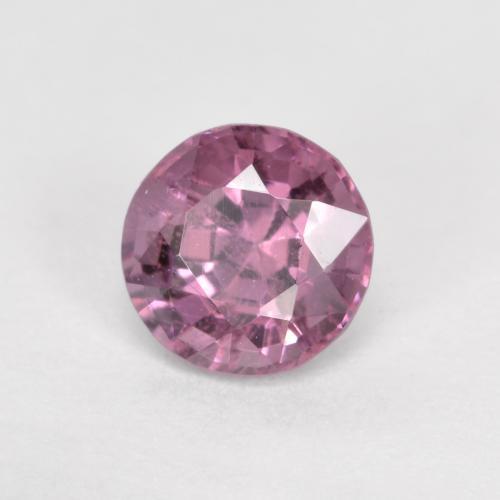 Espinélio roxo natural 0,64ct, corte redondo, VS
