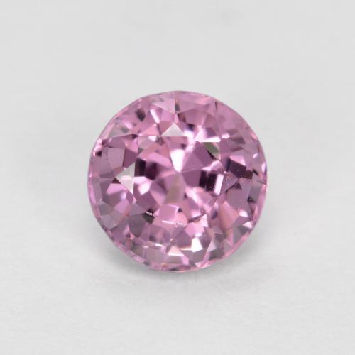 Espinélio roxo natural 0,72ct, corte redondo, VVS-VS