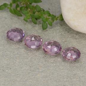 Pedras preciosas de Espinélio Roxo médio-claro natural de 2.14 ct, Corte Redondo, VVS-VS