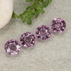 Pedras preciosas de espinélio roxo natural de 2,32 ct, corte redondo, VVS-VS