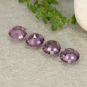 Pedras preciosas de espinélio roxo natural de 2,32 ct, corte redondo, VVS-VS