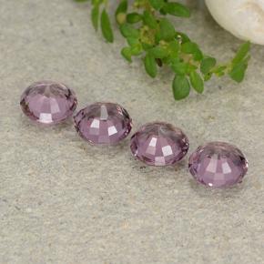 Pedras preciosas de Espinélio roxo avermelhado natural de 2.30 ct, Corte Redondo, VVS-VS