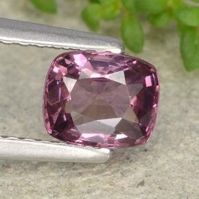 Espinélio roxo médio Natural 0.83ct, Almofada cortada, VVS