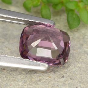 Espinélio roxo médio Natural 0.83ct, Almofada cortada, VVS
