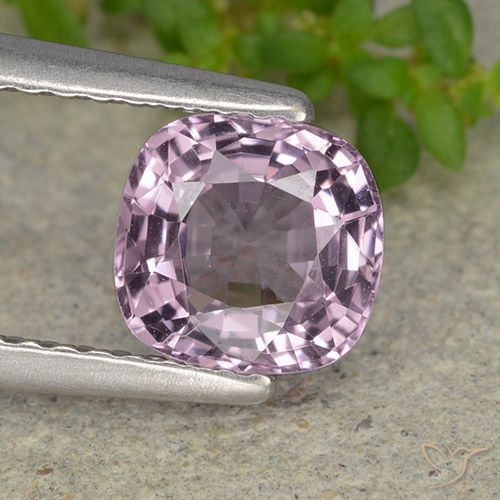 1.26ct Natural Roxo Uva Muito Claro Espinélio, Almofada, VVS