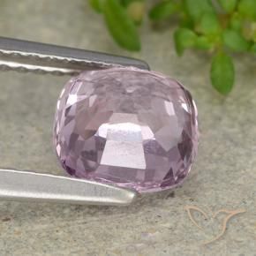 Espinélio roxo natural 1,69ct, almofada cortada, VVS-VS