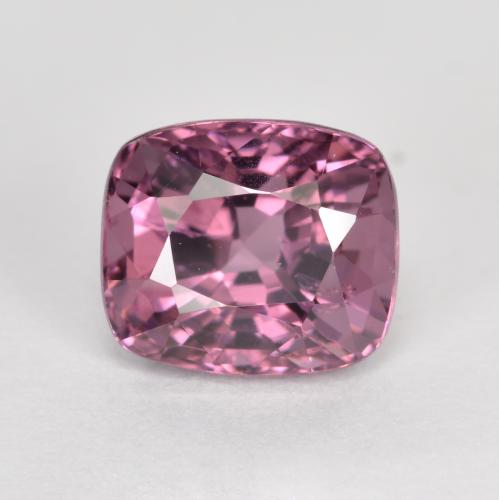 Espinélio roxo natural 1,58ct, almofada cortada, VVS-VS