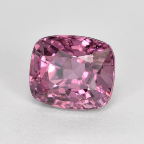 Espinélio roxo natural 1,58ct, almofada cortada, VVS-VS