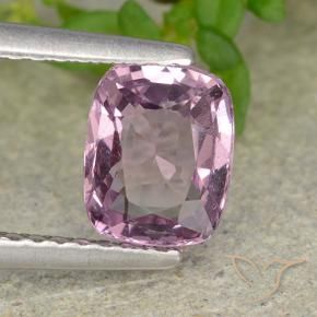Espinélio cinza-roxo Natural 1.39ct, Almofada, VVS-VS