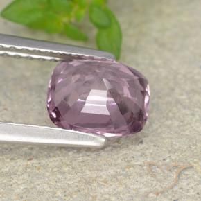 Espinélio cinza-roxo Natural 1.58ct, Almofada, VVS-VS
