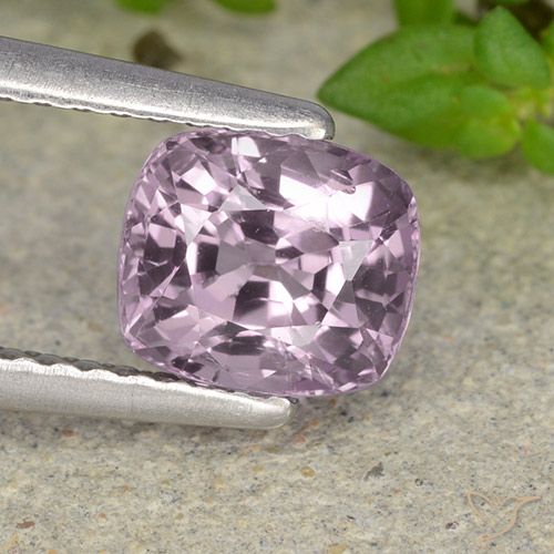 1.39ct Natural Roxo muito claro Espinélio, Almofada, VVS-VS