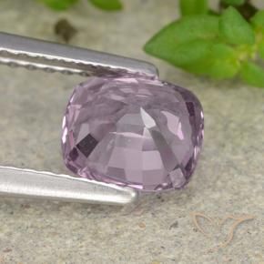 Espinélio Roxo muito claro Natural 1.39ct, Almofada, VVS-VS