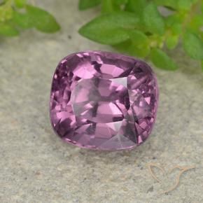 Espinélio roxo médio Natural 1.50ct, Almofada, VVS-VS