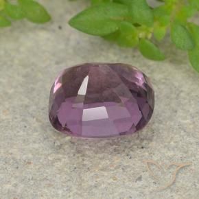 Espinélio roxo médio Natural 1.50ct, Almofada, VVS-VS