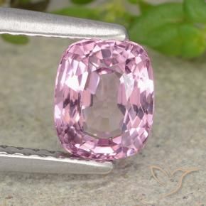 Espinélio Roxo-rosa claro Natural 1.22ct, Almofada cortada, VVS-VS