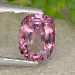 Espinélio roxo natural 1,29ct, almofada cortada, VVS-VS