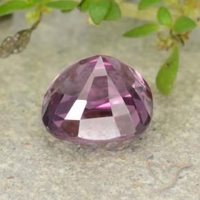 Espinélio roxo médio Natural 1.26ct, Almofada, VVS-VS