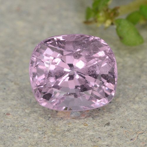 1.14ct Natural Roxo Rosado Muito Claro Espinélio, Almofada, VS