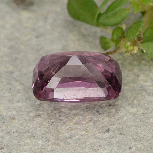 Espinélio roxo natural 1,04ct, almofada cortada, VS
