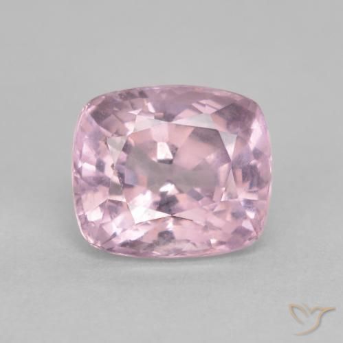 Espinélio rosa natural 1,70ct, almofada cortada, VVS-VS